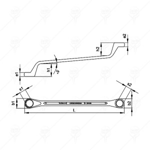 DOUBLE OPEN OFFSET RING WRENCH CF