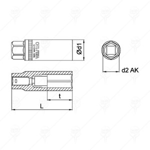 1/2 DRIVE SPARK PLUG SOCKET