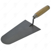 GAUGING TROWEL WITH WOODEN HANDLE 180MM