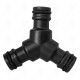 3 WAY HOSE CONNECTOR 1/2"M HERLY
