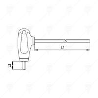ШЕСТОГРАМ Т-ОБР. C-PLUS 8MM CF ШЕСТОГРАМ Т-ОБР. C-PLUS 8MM CF