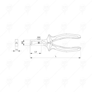 CLESTE DEZIZOLAT CABLU V DE 1000V; CF