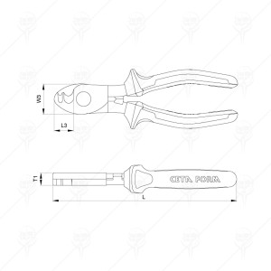 КЛЕЩИ ЗА РЯЗАНЕ НА КАБЕЛ CETA-FORM 160MM 1000V