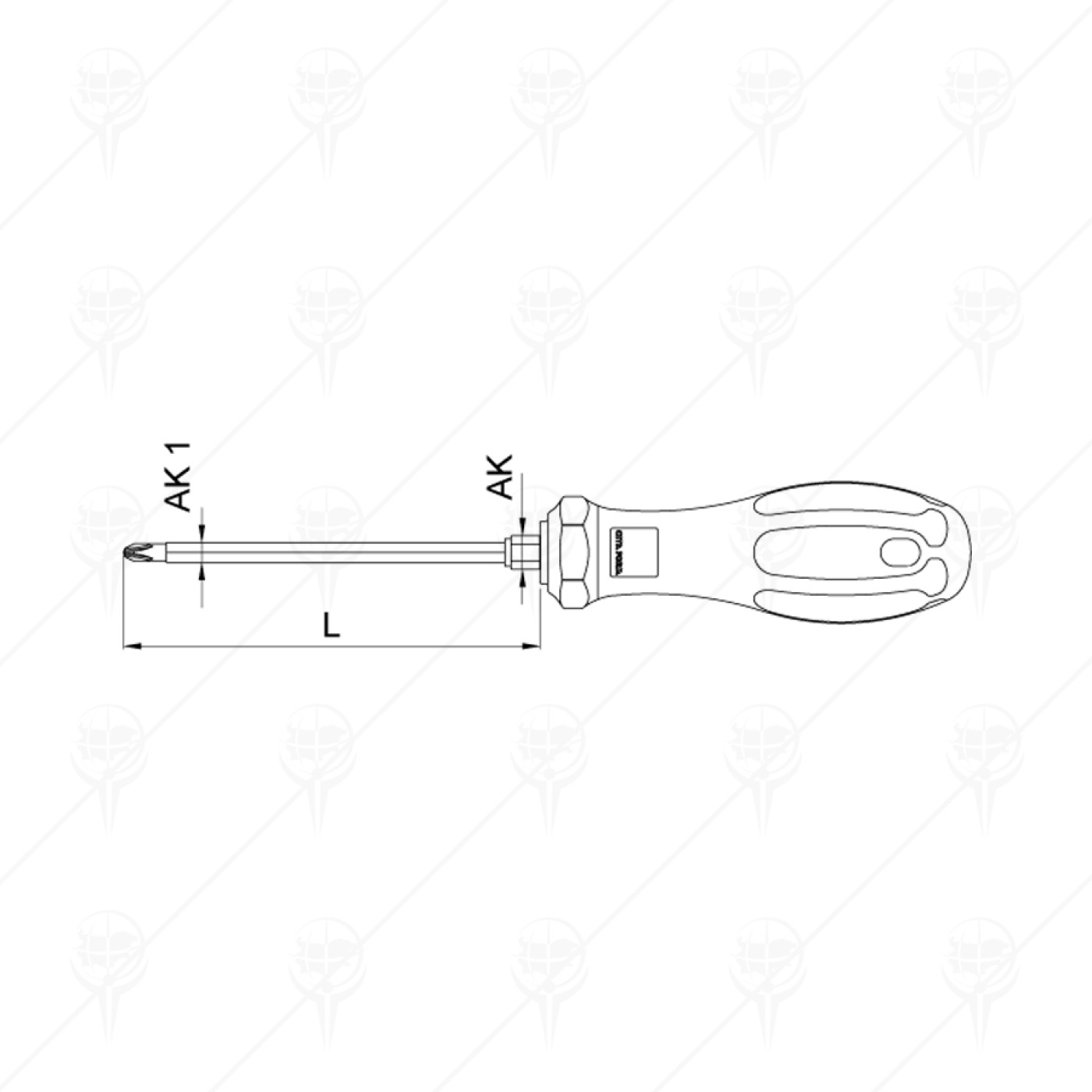 PHILLIPS SCREWDRIVER WITH HEX BOLSTER PH3Х150