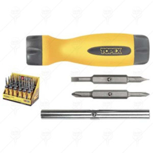 BIT DRIVER WITH BITS 4SET TOPEX