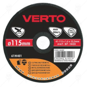 CUTTING DISC FOR METAL / INOX / VERTO