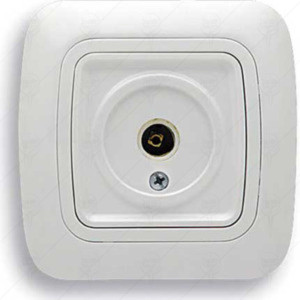 TV-R ANTENNA SOCKET WHITE GOKKU