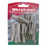 PLUG WALLBOARD WITH SCREW 6*45
14PCS/BLISTER WKRET-MET