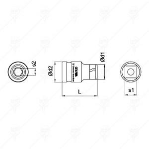 BIT HOLDER SOCKET 1/2-10MMCF