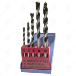 DRILLS FOR CONCRETE 5PCS SET Ф4-10 VERTO