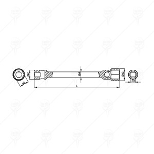 WHEEL NUT WRENCH FOR TRUCKS 20Х38 CF