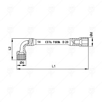 КЛЮЧ Г-ОБРАЗЕН CF КЛЮЧ Г-ОБРАЗЕН CF