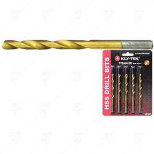 DRILL HSS TITANIUM 5PCS KLY-TE