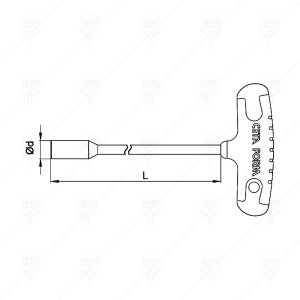 SOFTGRIP T-HANDLE NUTDRIVES LONG
SHAFT 13MM CF