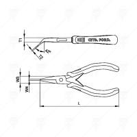 MICRO BENT SPINE NOSE PLIERS 120MM CF MICRO BENT SPINE NOSE PLIERS 120MM CF