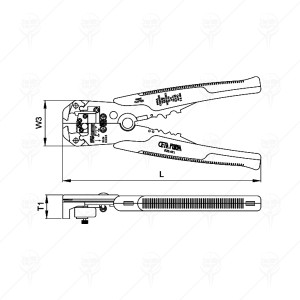 AUTOMATIC WIRE STRIPPER/CRIMPER