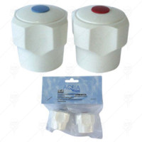 FAUCET HANDLES 2 PCS "ABS" WHITE
AQUASTYLE BG