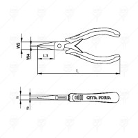 КЛЕЩИ ЧОВКИ C-TRONIK CETA-FORM 130ММ КЛЕЩИ ЧОВКИ C-TRONIK CETA-FORM 130ММ