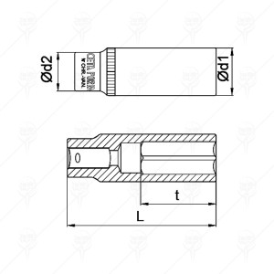 3/8 DRIVE HAXAGON SOCKET 14MM CF
