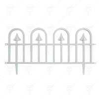 ПЛАСТМАСОВА БЯЛА ОГРАДКА HERLY 30Х60СМ