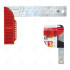 SQUARE RULER ALUMINIUM 200MM KAPRO