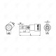 PLACA DE INSERTIE 1/4 CU CAP TORX-5;BR PLACA DE INSERTIE 1/4 CU CAP TORX-5;BR