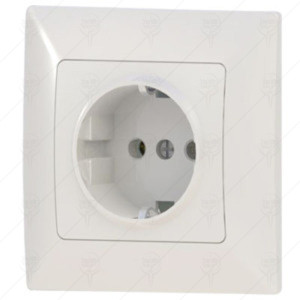 EARTHED SOCKET WHITE ANURA EARTHED SOCKET WHITE ANURA