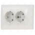 TWIN EARTHED SOCKET WHITE ANURA