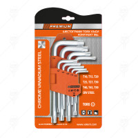 ШЕСТОГРАМИ  9 БРОЯ КЪСИ TORX PREMIUM ШЕСТОГРАМИ  9 БРОЯ КЪСИ TORX PREMIUM