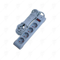 4 GROUP SOCKET 5M+ SWITCH