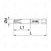 НАКРАЙНИК PH1X 50ММ.DURA MAX CETA-FORM НАКРАЙНИК PH1X 50ММ.DURA MAX CETA-FORM
