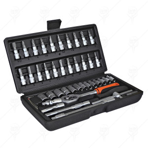 SET CAPETE CHEI TUBULARE 1/4" 45 BUC;