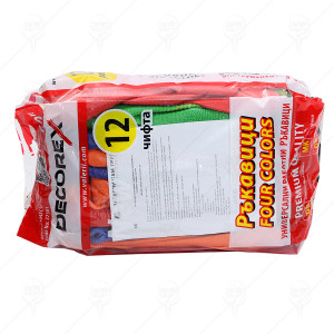 РЪКАВИЦИ FOUR COLORS ТОПЕНИ В НИТРИЛ DECOREX 12 ЧИФТА РЪКАВИЦИ FOUR COLORS ТОПЕНИ В НИТРИЛ DECOREX 12 ЧИФТА