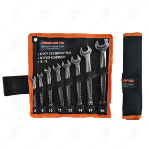 COMBINATION WRENCH 8PCS 8-19 BLACK
PREMIUM HD