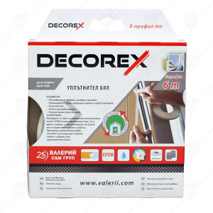 УПЛЪТНИТЕЛ Е ПРОФИЛ 6 М DECOREX УПЛЪТНИТЕЛ Е ПРОФИЛ 6 М DECOREX