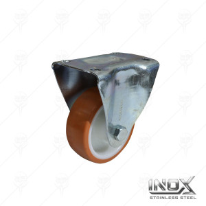 WHEEL RIGID POLY/PU/INOX PF