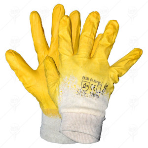 GLOVES NITRILE YELLOW