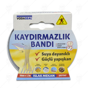 ЛЕНТА ПРОТИВОХЛЪЗГАЩА ПРОЗРАЧНА VODASEAL 36 мм x 2.5 м ЛЕНТА ПРОТИВОХЛЪЗГАЩА ПРОЗРАЧНА VODASEAL 36 мм x 2.5 м