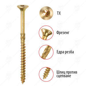 ВИНТ ЗА ДЪРВО TORNADO PLUS WKRET-MET ВИНТ ЗА ДЪРВО TORNADO PLUS WKRET-MET