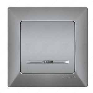 INTERUPATOR SIMPLU SCHEMA 1 ALB; ANURA