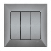 INTRERUPATOR TRIPLU ALB ANURA INTRERUPATOR TRIPLU ALB ANURA