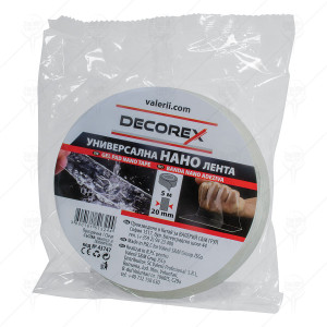 BANDA NANO ADEZIVA TRANSPARENTA 20 mm x 5 m DECOREX