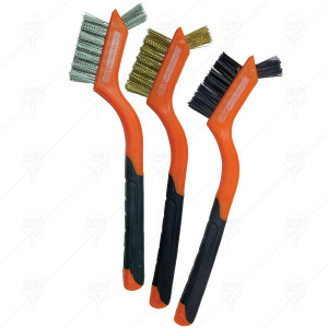 WIRE BRUSHES 3PCS SET 2K HANDLE