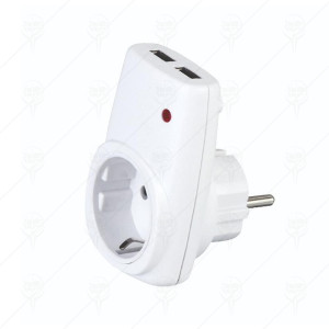 PLUG IN SOCKET WITH 2 USB 2.1A 5V