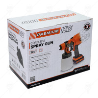 SPRAY GUN CORDLESS 20V 2Ah HD20 PREMIUM HD
 SPRAY GUN CORDLESS 20V 2Ah HD20 PREMIUM HD