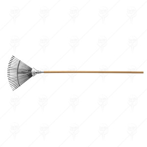 GARDEN RAKE 25, 22 TEETH WITH HADLE