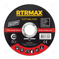 ДИСК ЗА МЕТАЛ/INOX 115*1.0 RTR-MAX ДИСК ЗА МЕТАЛ/INOX 115*1.0 RTR-MAX