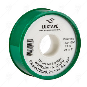 THREAD SEAL TAPE 19 mm x 10 m x 0.2 mm LUXTAPE