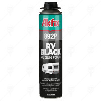 ПОЛИУРЕТАНОВА ПЯНА ЧЕРНА ПИСТОЛЕТНА 892P RV UV AKFIX 600 мл ПОЛИУРЕТАНОВА ПЯНА ЧЕРНА ПИСТОЛЕТНА 892P RV UV AKFIX 600 мл