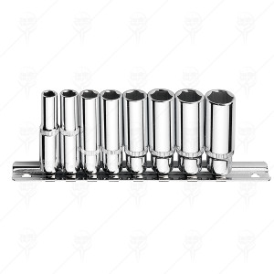 1/4 DRIVE DEEP HEXAGON SOCKET BITS 8 PCS SET
